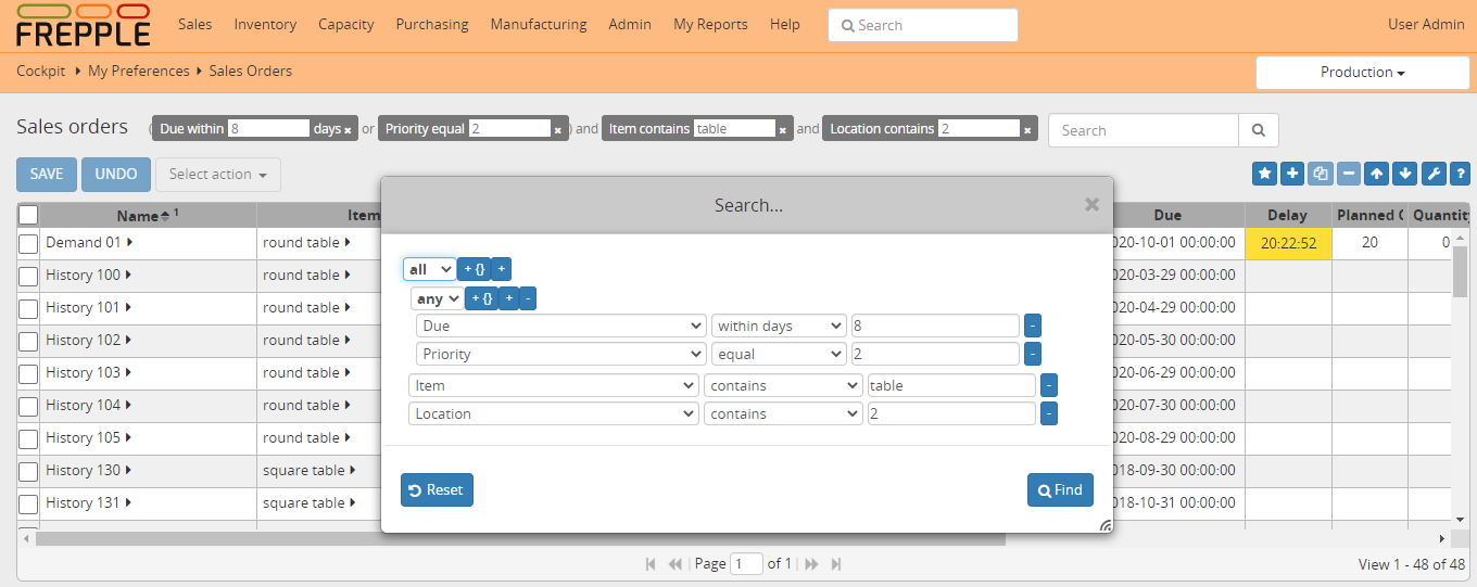 Filtering data