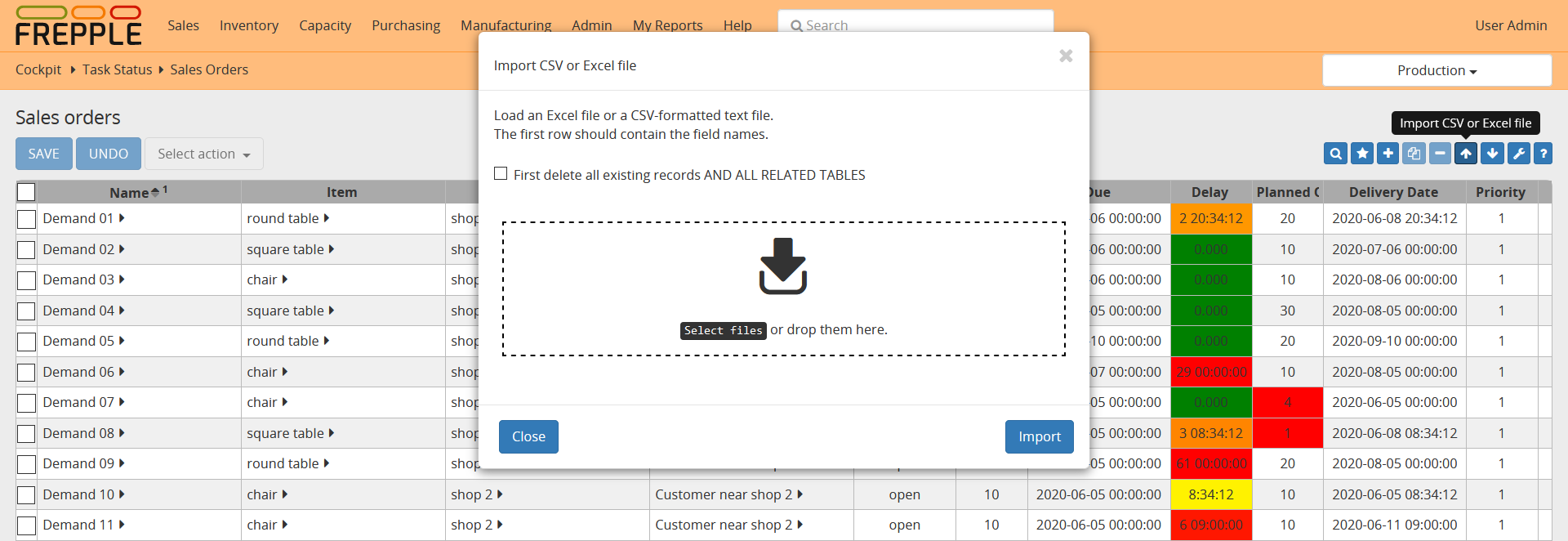 Importing data