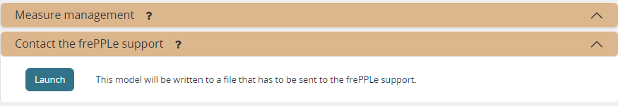 Execution screen - backup