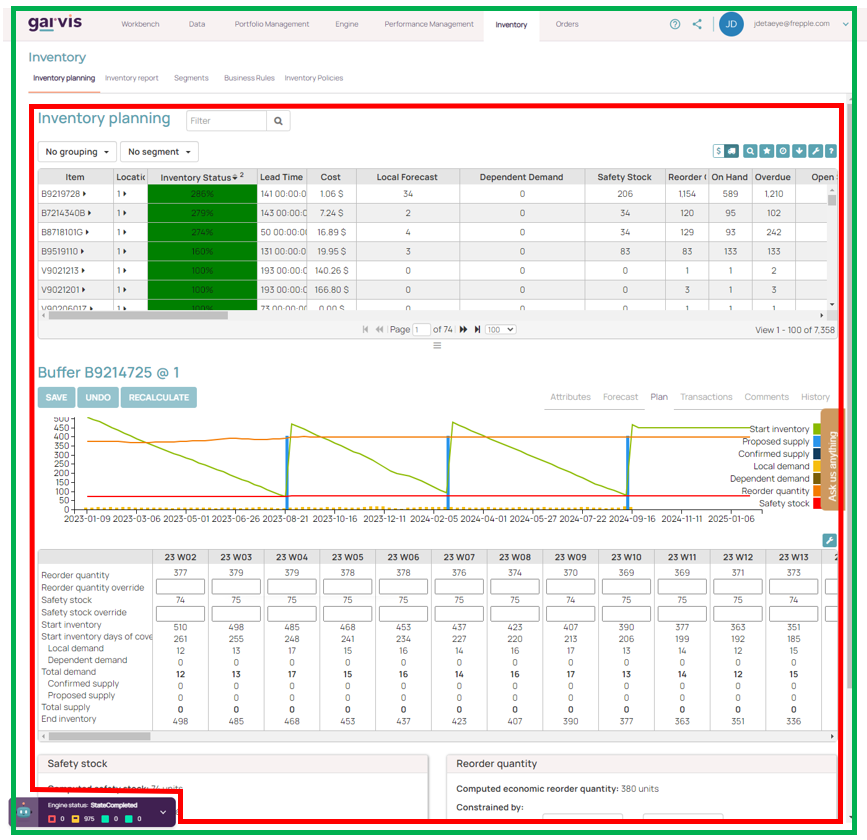 Integrated user interface