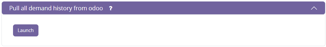 Execution screen - pull demand history from odoo